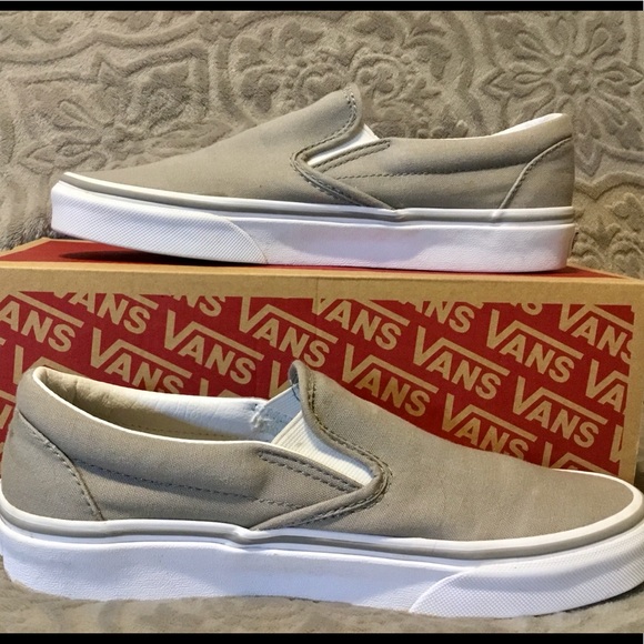 solid grey vans